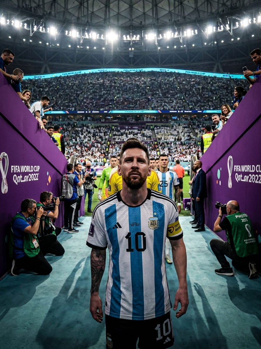 Lionel Messi leading Argentina team