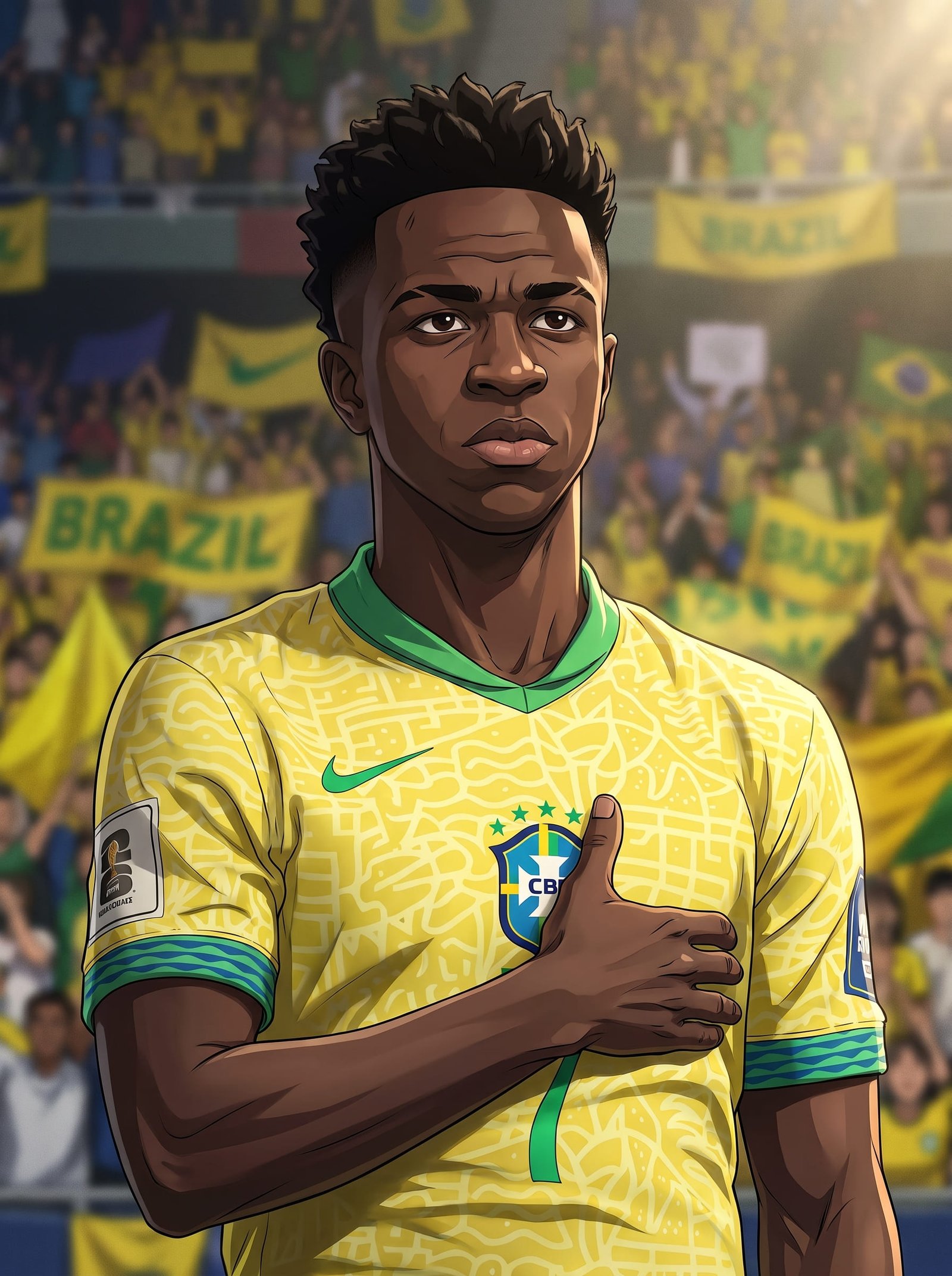 Ilustração anime semi-realista